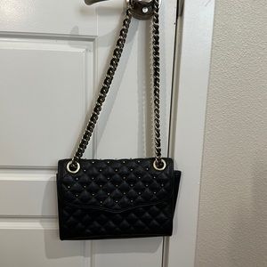 Rebecca minkoff black quilted purse